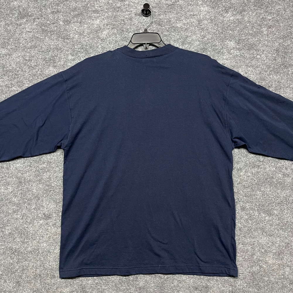 Great Northwest Henley Shirt Mens Large Navy Blue Long Sleeve Cotton Outdoor - Picture 5 of 8